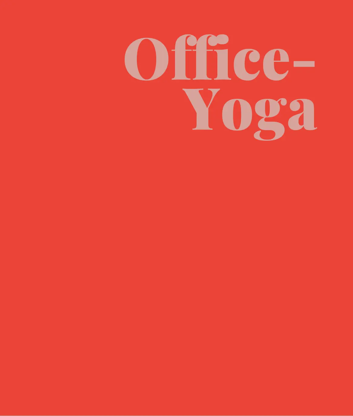 office-yoga-rosa-schrift-roter-hintergrund-textbild